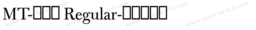 MT-韵西体 Regular字体转换